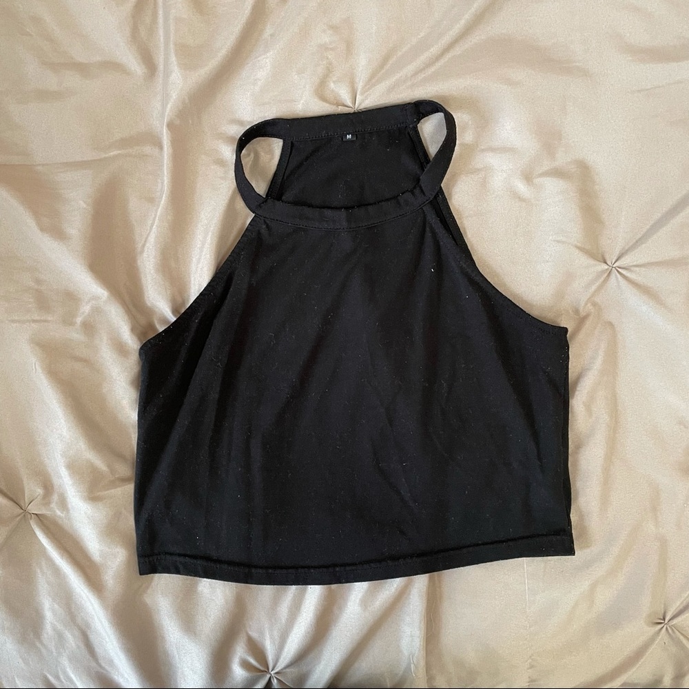 Black crop top